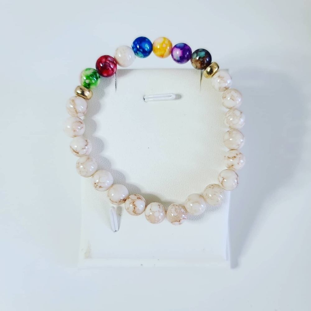 7 Chakra  Crystals beaded bracelet